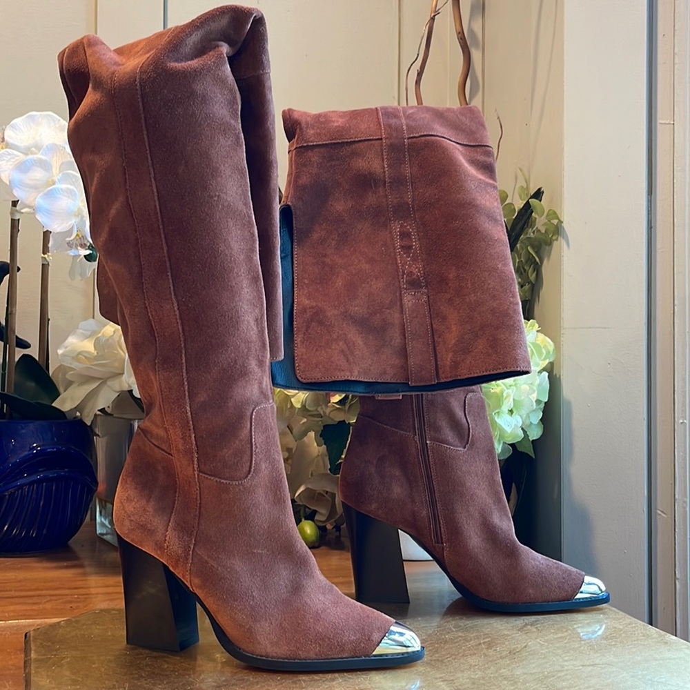 NWOT! TOPSHOP Suede OTK Boots